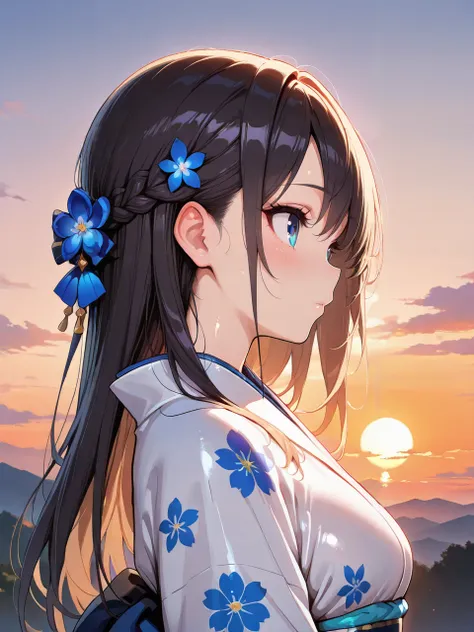 ハーフアップ/french braid