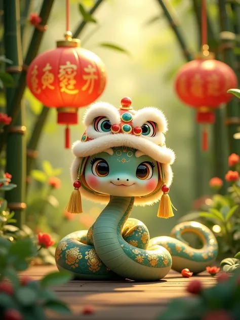 Cute Snake New Year | Lâm Panda