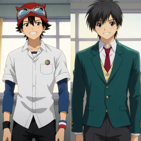 Yusuke "Bossun" Fujisaki from Sket Dance & Junpei Manaka from Ichigo 100%