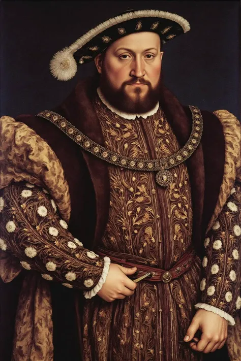 Tudor Portrait Splendour:  Hans Holbein the Younger Style