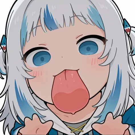 Chibi Licking Your Screen - Blush Sticker |Concept|