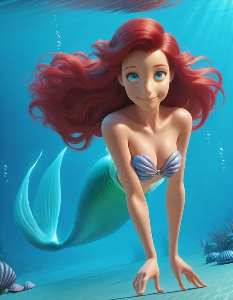 Ariel (The Little Mermaid) [DALL-E style] [Pony/IL]