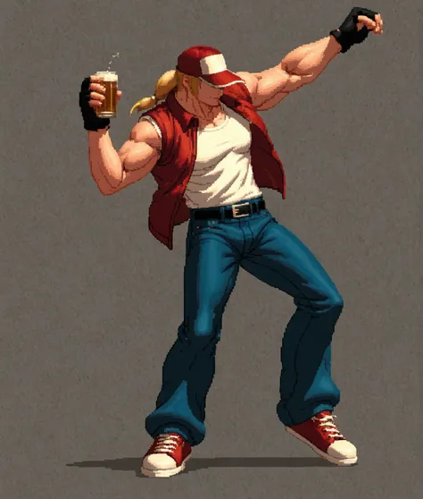 Terry Bogard (pixel art sprite)