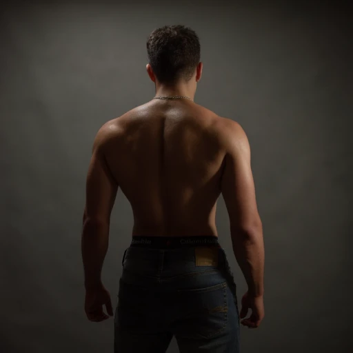 Relaxed muscular back