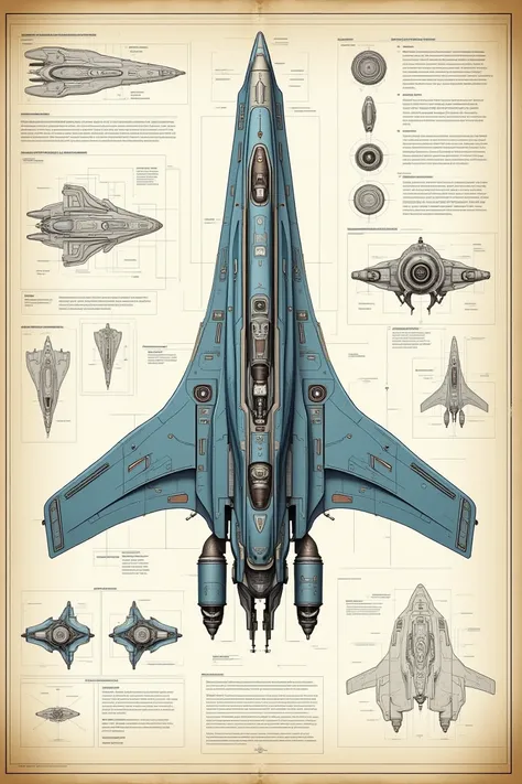 Blueprints & Sci-Fic Mechanical Drawings | Schematic Diagrams of Machinery