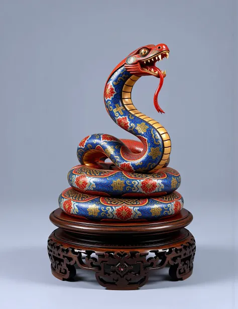 Wood-carved Snake (Flux)