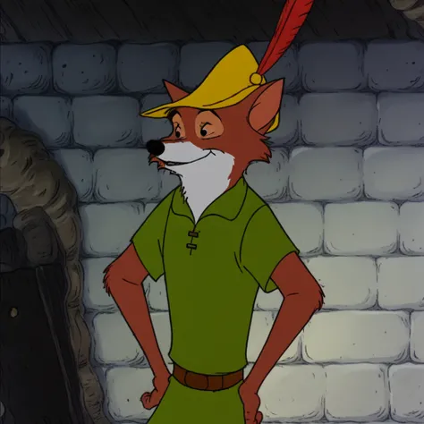 Robin hood, naked, nude, red fox, fox, disney - SeaArt AI