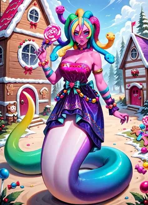 Gummy Worm Medusa - Smite PDXL and NoobAI Epsilon 1.1