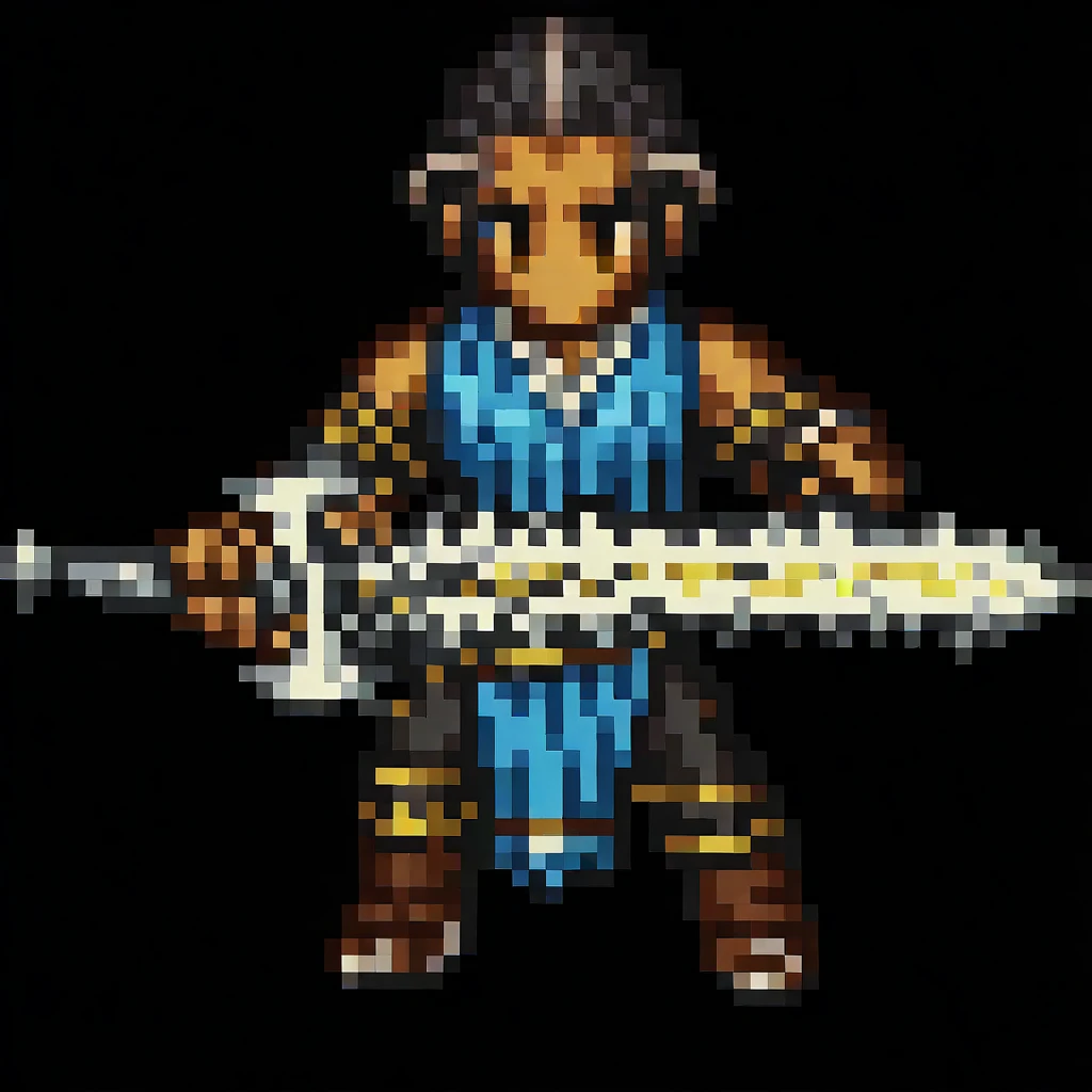 Octopath Traveler Character Sprite Style