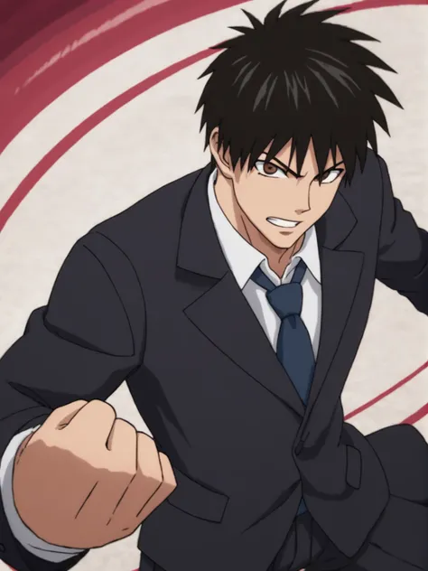 Saitama with hair(One Punch Man)