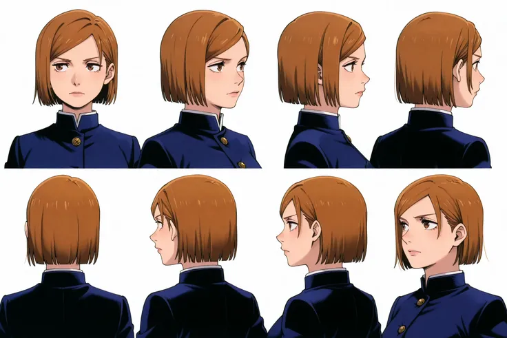 IL Hair Turn, Multi-View, Turnaround, Model Sheet, Character Design