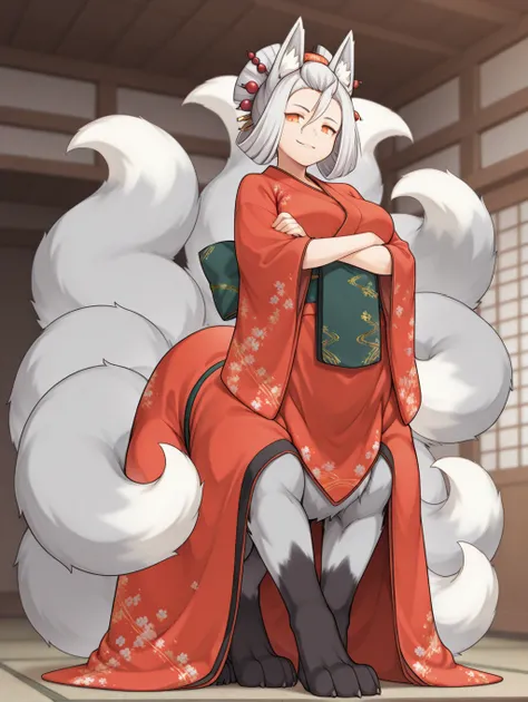 Six-Tailed Courtesan Fujibakama - Monster Girl Quest!/Monmusu Quest! - Illustrious