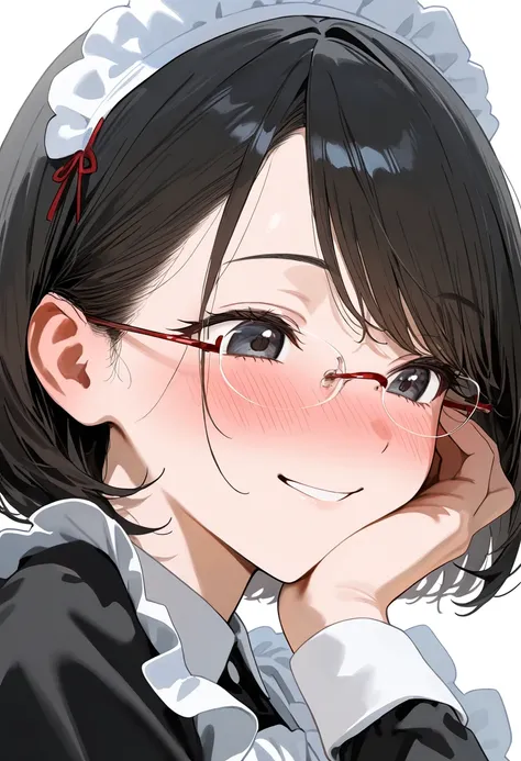 Rimless metal frame glasses1 / illustrious