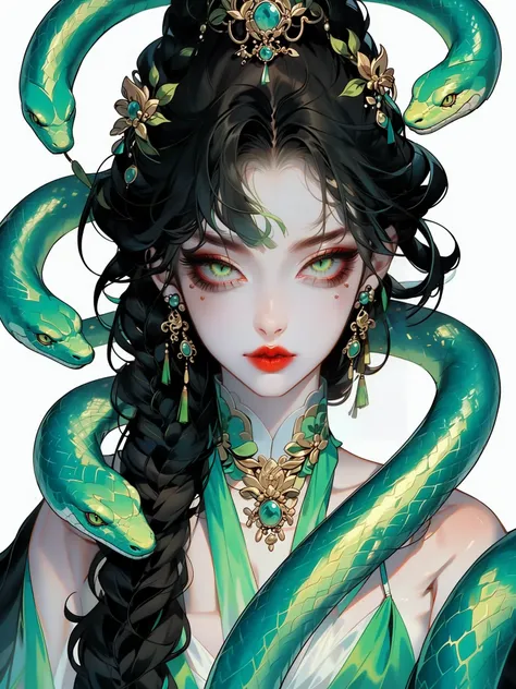 HEZI_ Happy Year of the Snake (Year of the Snake illustration)<HEZI_蛇年快乐(蛇年头像插画）>
