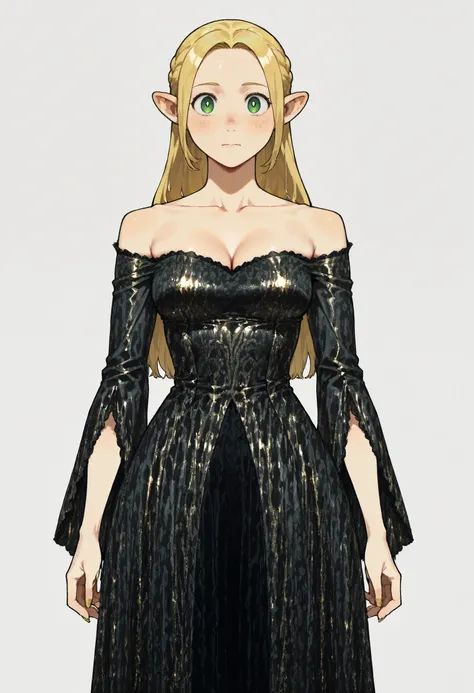 Black Gold Medieval Dress