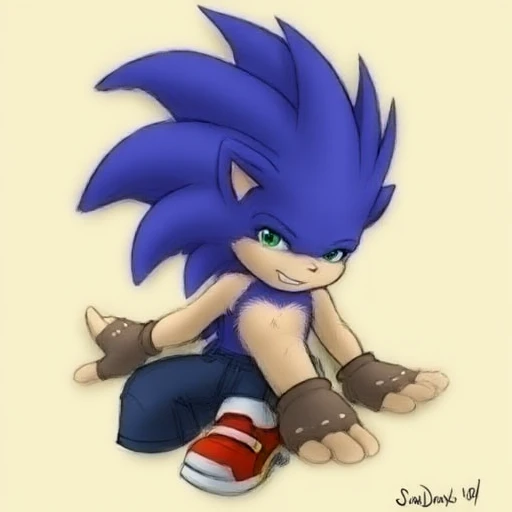 Sonic the Hedgehog Anthro Version Flux