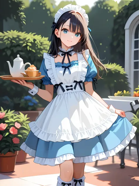 メイド風ドレス/maid dress(XL,Pony)
