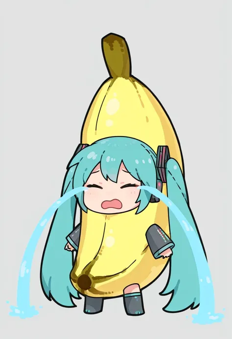 Sad Banana Cat Meme - Streaming Tears with Banana Costume |Concept|