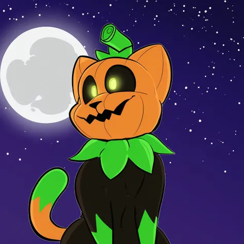 Pumkat the Cat-O-Lantern