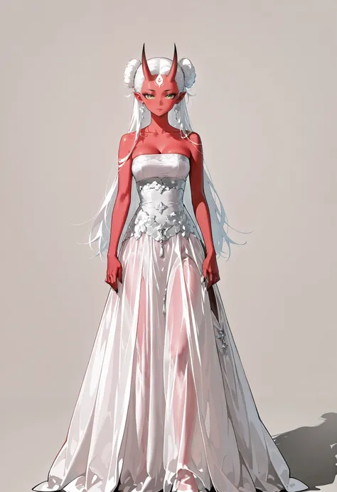 Rose Silver Evening Dress