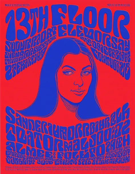 1960's Music Poster - Wes Wilson Style
