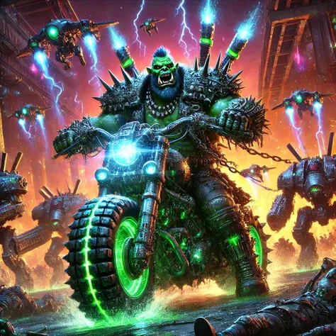 Metal Mayhem:  Orc Wars flux model maniak design