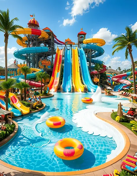 water park background