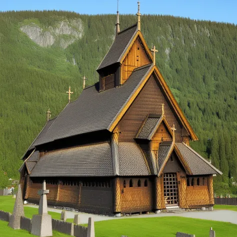 Norwegian simple stave church