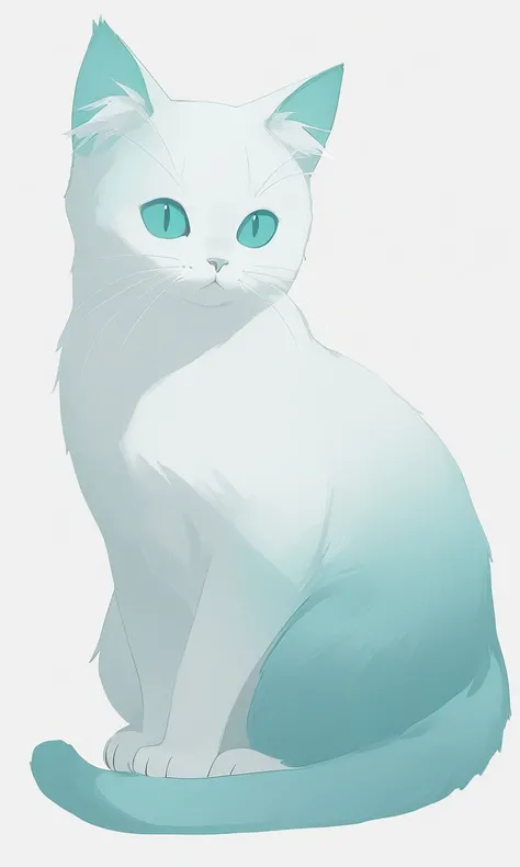 White & Teal