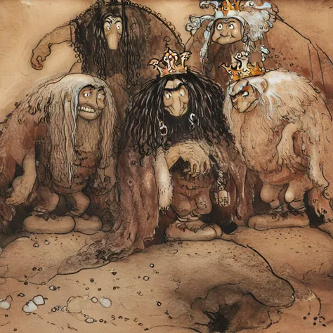 John Bauer Style - Swedish painter and illustrator