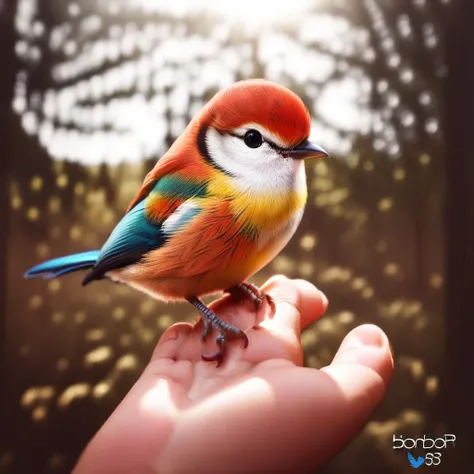 Bird on finger