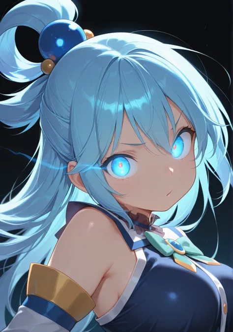 Glowing eyes with simple eye trail