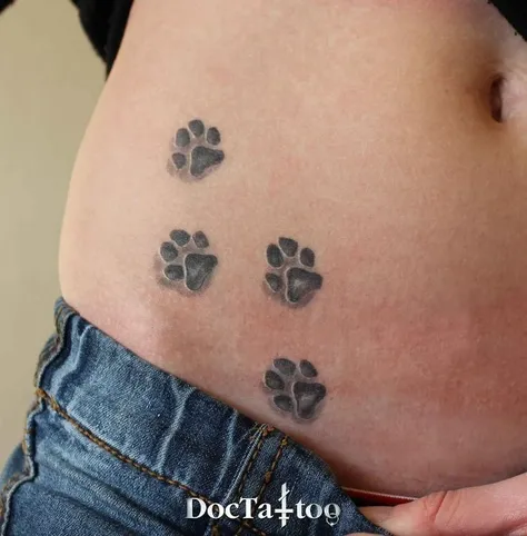 Paw print tattoos