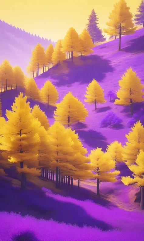 Purple & Yellow