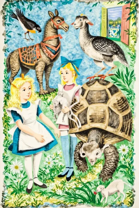 Garden Wonderland: Children's Book Illustration Style