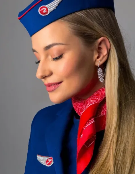 collection of flight attendant uniforms