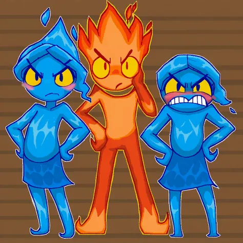 Fireboy and watergirl (quiettomato style)