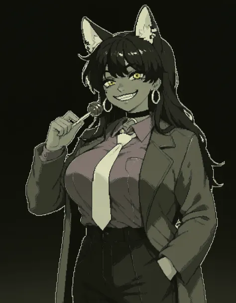 SpoiledMuffin (artist) monochrome pixel art style