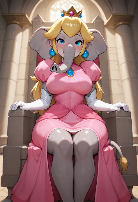 Furry Lora: Elephant Princess Peach (Super Mario)