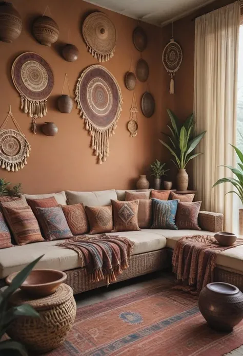 Boho Rustic Interior Background - Illustrious