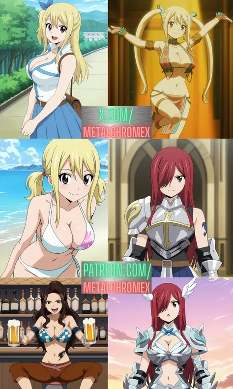 Fairy Tail characters by MetalchromeX  (Illustrious + Pony)