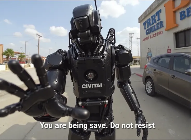 Elysium police robot