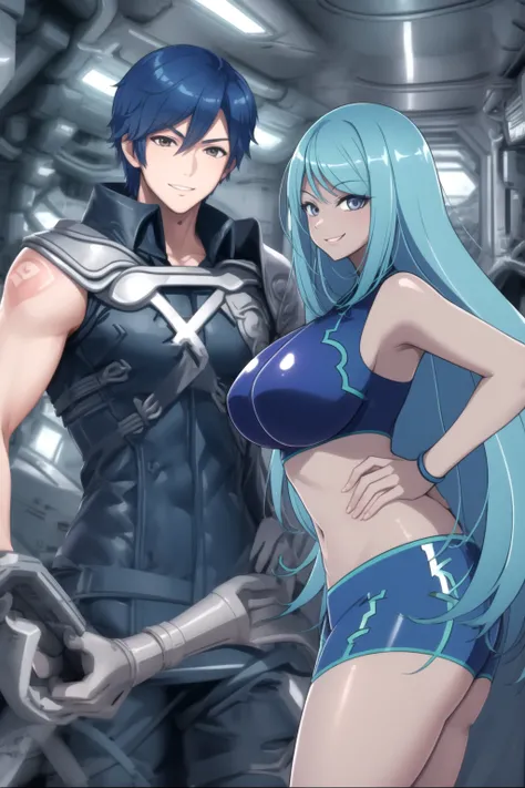 Chrom x Dark Samus (Fire Emblem x Metroid)