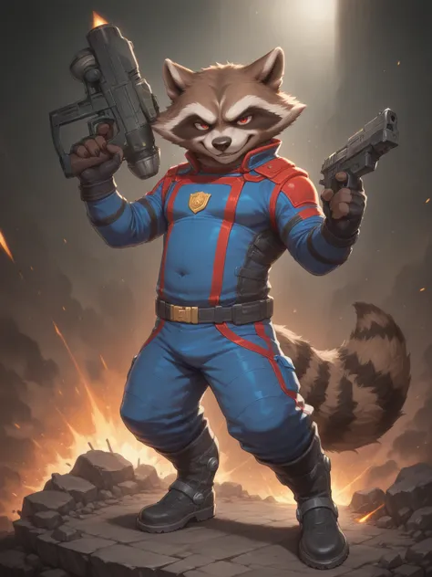 MarvelRivals Skin Series-Rocket Raccoon | 漫威争锋皮肤系列-火箭浣熊 『Illustrious / Pony』