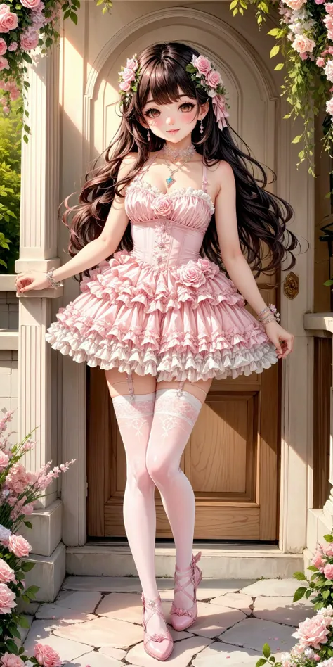 Pink Corset Fairycore Dress