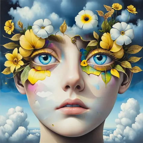 Dreamlike surrealist painting