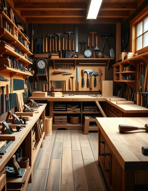 carpenter tool shop background