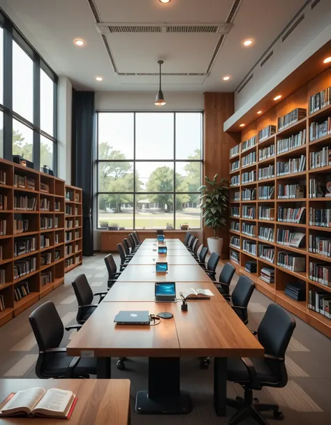 modern college library pony