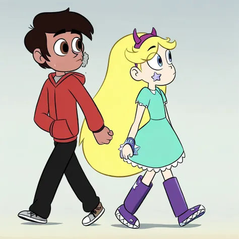 Star Butterfly with Marco Diaz together (Star vs the forces of evil)