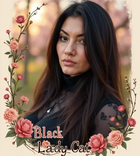 Black Lady Cat (Social) - FLUX